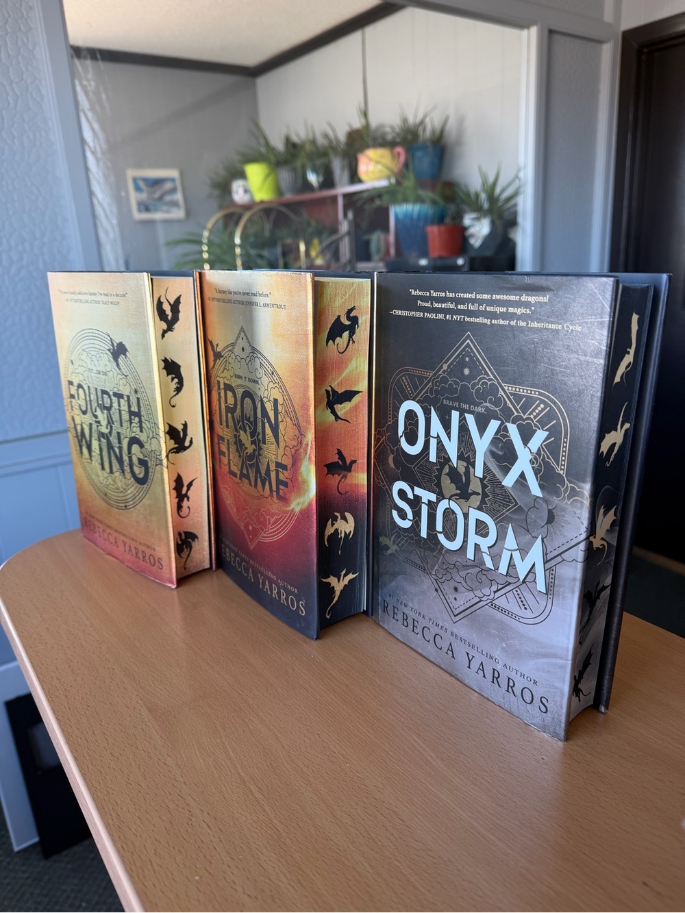 Empyrean Trilogy Hardcover Set with Sprayed Edges by Rebecca Yarros